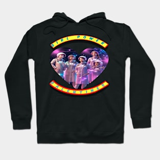 Girl power galentines Space medics Hoodie